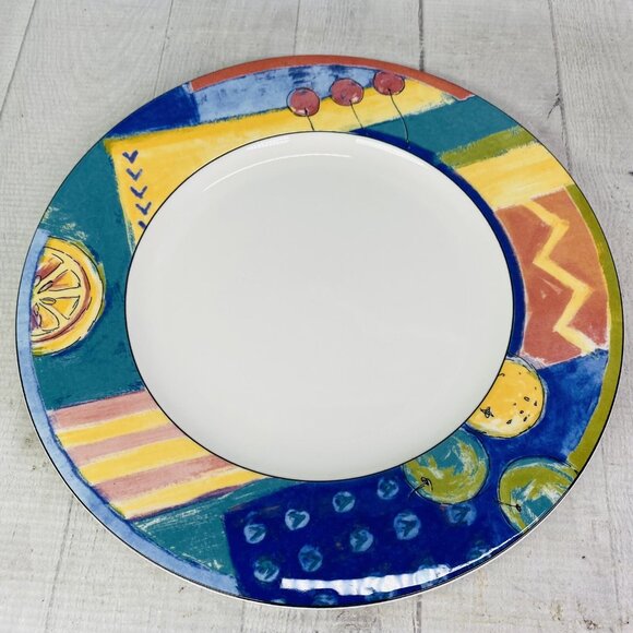 Mikasa HK 246 FORECAST Citrus Strong Chip Resistance China Dinner Plates Set 4 - Picture 8 of 16